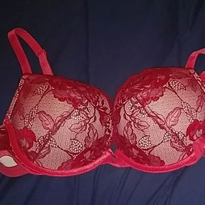 Torrid Red Lace Bra (40C)
